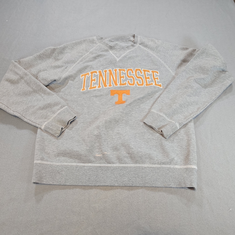 Unbranded Tennessee‎ Sweatshirt Mens L Gray Volunteers NCAA Collegiate Raglan